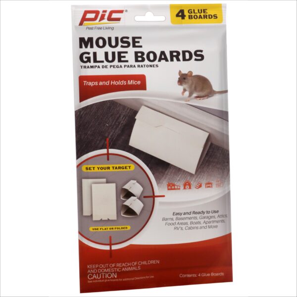 PIC Glue Mouse Board Trap 4 Pack