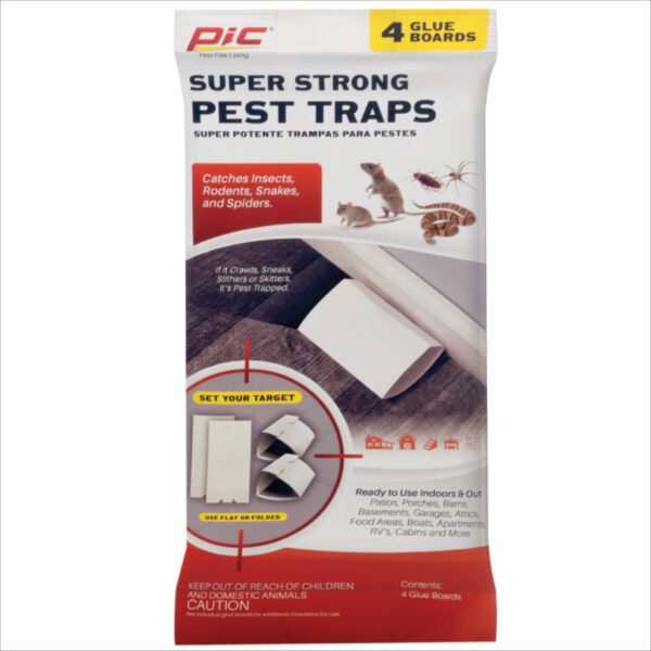 PIC Super Strong Pest Traps 4 Pack