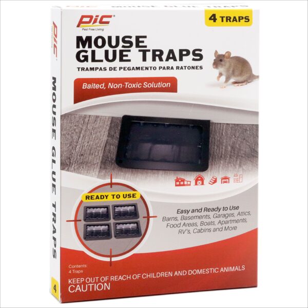 PIC Mouse Glue Tray 4 Pack