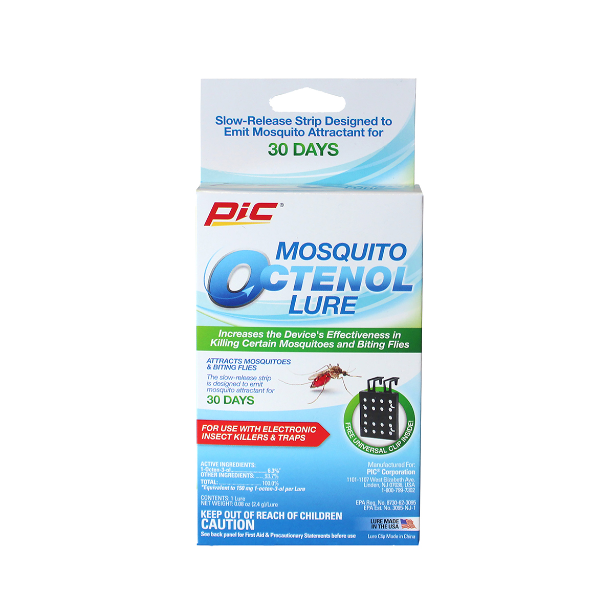 1 Portable Mosquito Zapper with 60 days of Mosquito Lure - Pic Corp