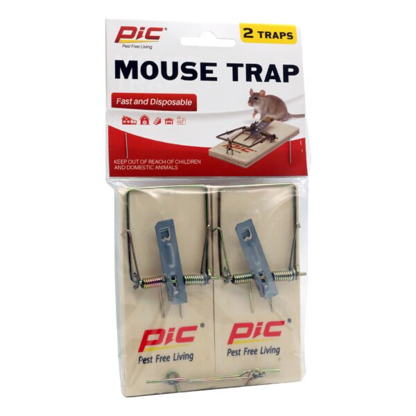 PIC 2 Pack Wood Mouse Trap