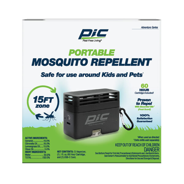 PIC Portable Mosquito Botanical Repellent​ with 60 Hour Cartridge