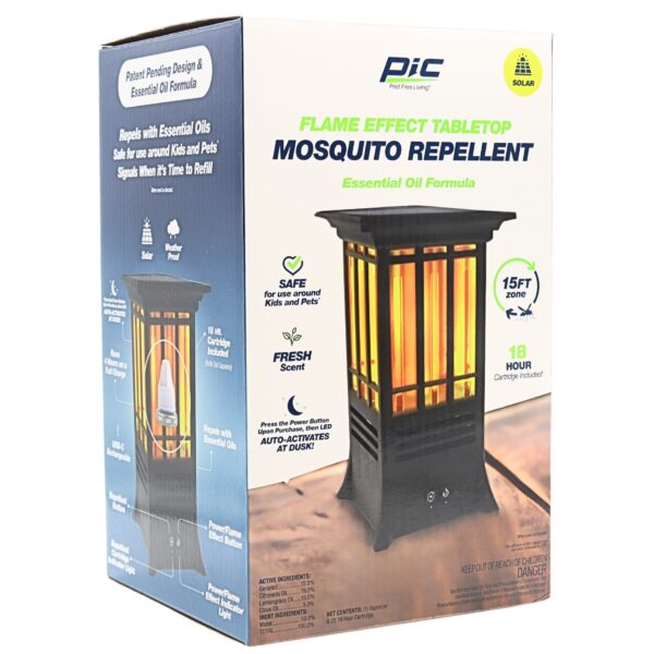 PIC Solar Flame Effect Tabletop Mosquito Repellent - Image 2